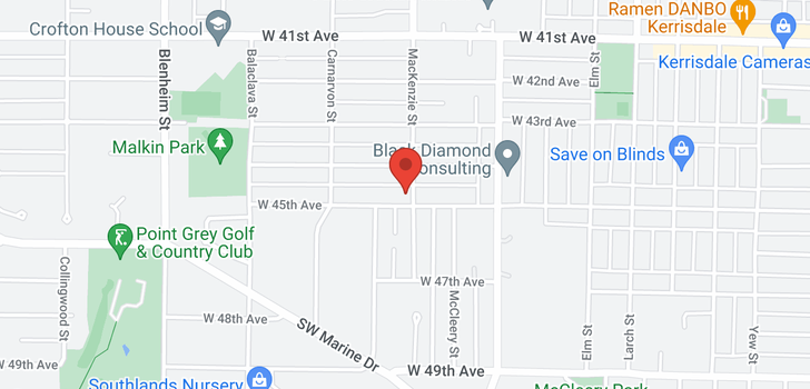 map of 2905 W 45TH AVENUE